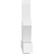 Ekena Millwork Kennewick Architectural Grade PVC Gable Bracket, 72"W x 36"H x 6"D x 6"F, 12/12 Pitch GBP072X36X0606KEN00 - alternate 2